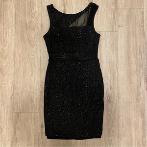 Forever 21 Mesh & Glitter Bodycon Dress